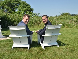 Couple sitting in Adirondack chairs, Vivid Visions photo